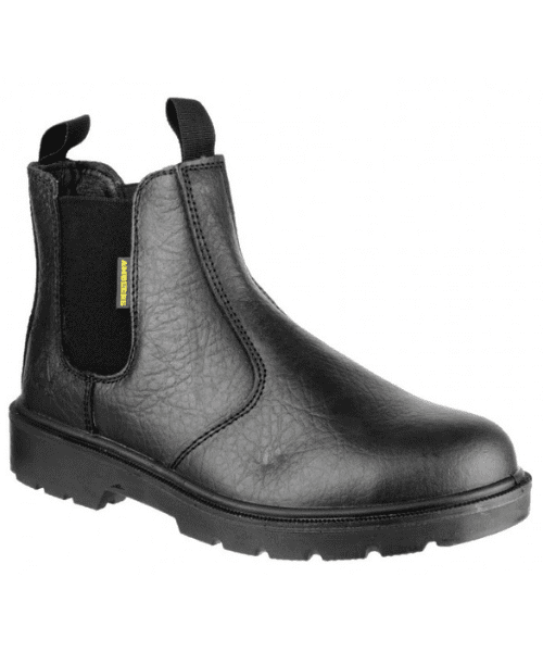 Amblers Steel FS116 Pull-On Dealer Boot - Unisex Safety Boot With Steel Toe, Penetration Resistant, PU Oil-Resistant Sole (Size 9 US, Black) - View #9