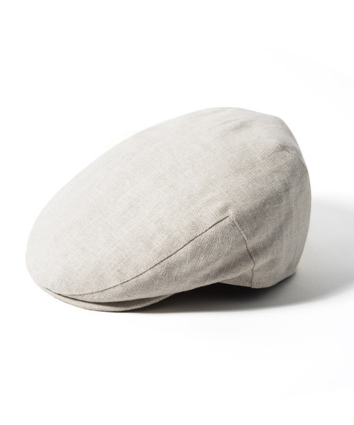 Failsworth Linen Flat Cap Natural Bennevis Clothing