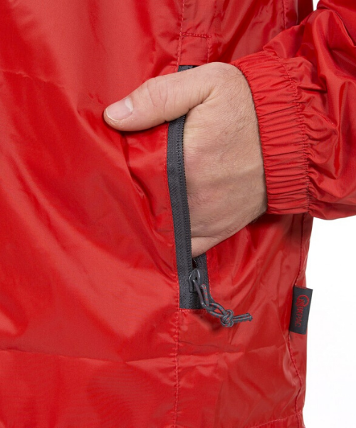 TRESPASS Waterproof Pack Away Jacket Red - Bennevis Clothing