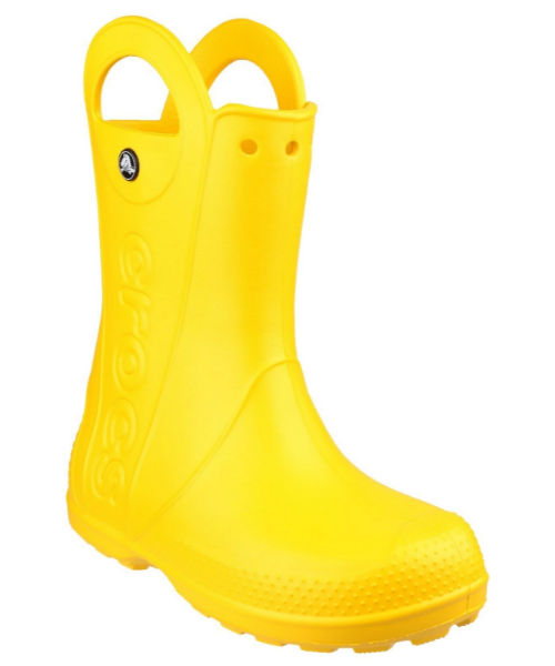 Crocs Handle It Rain Boot Children's Wellingtons Yellow - Bennevis Clothing