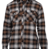 Fleece Hood Flannel Shirt Jacket Dickies Black Timber 1