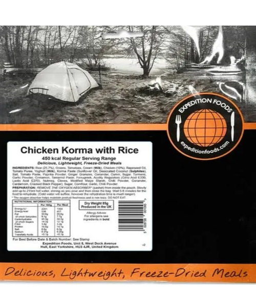 Expedition Foods Chicken Korma-450kcal