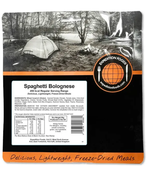 Expedition Foods Spaghetti Bolognese-450kcal